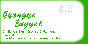 gyongyi engyel business card